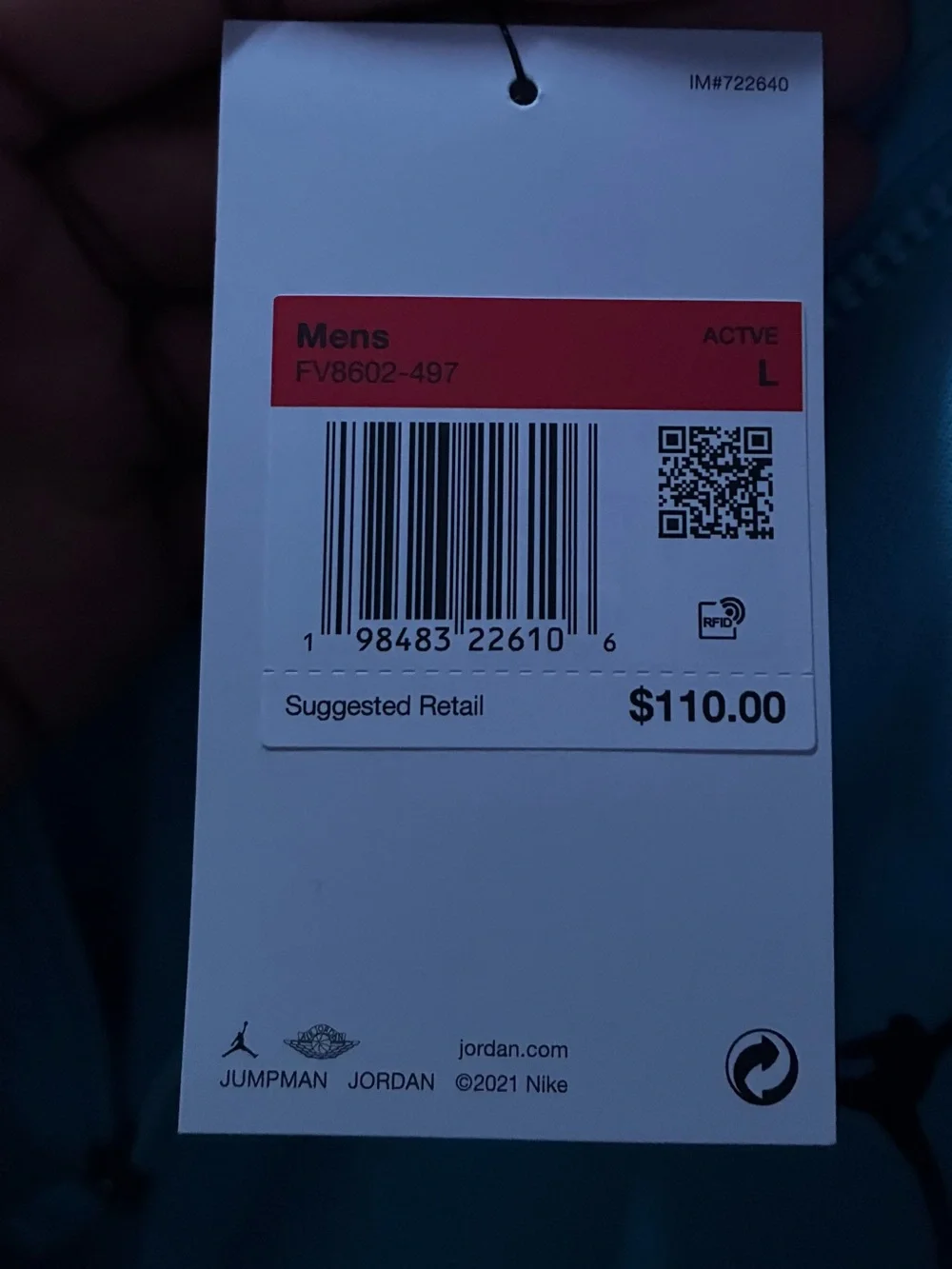 Jordan Light Blue Full-Zip Hoodie Jacket